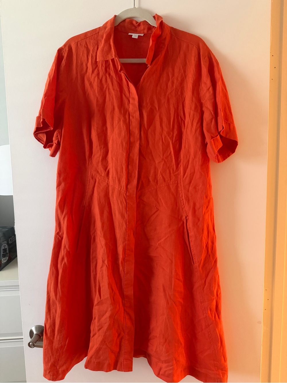 2XL J. Jill Women's Orange Shirt Dress